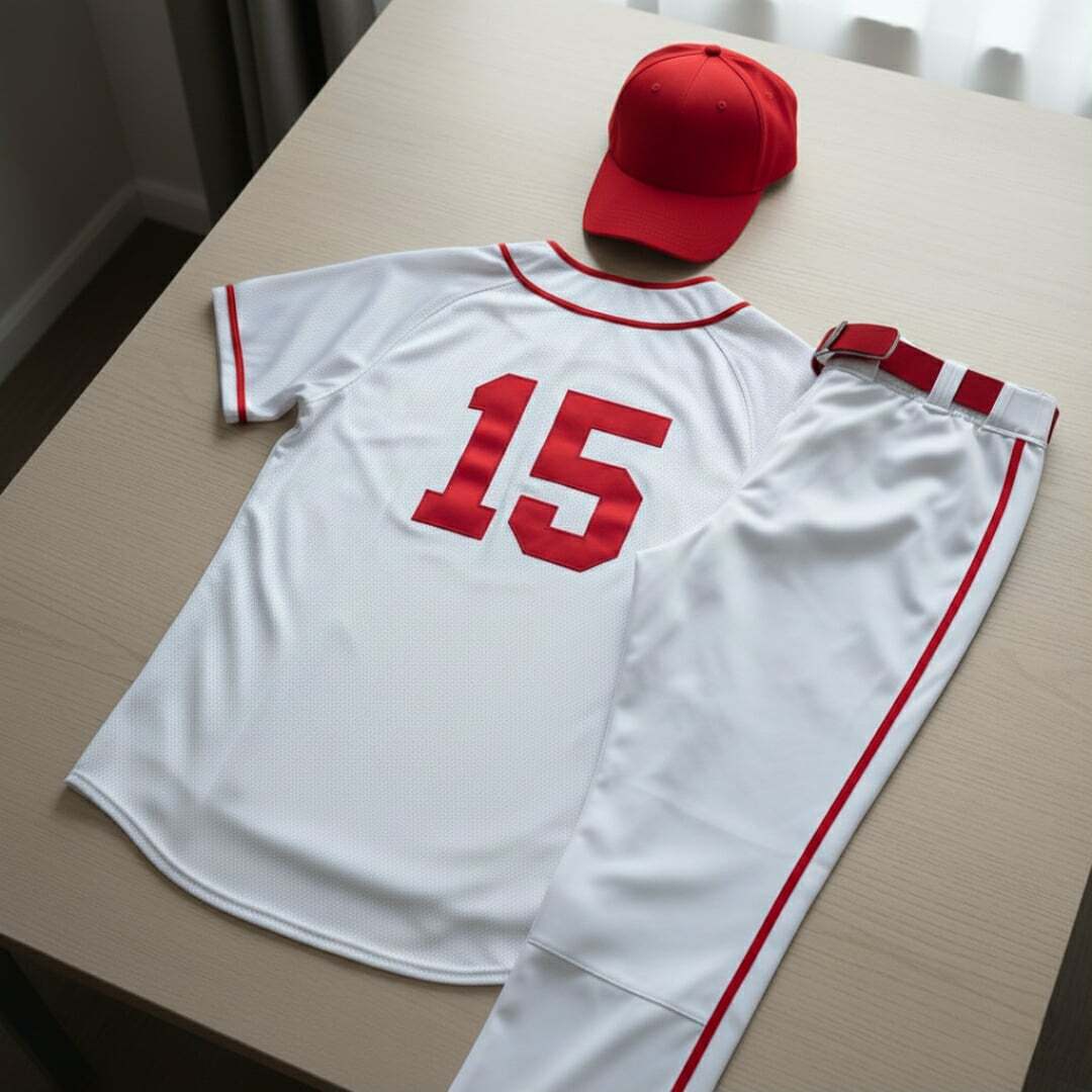 Custom baseball uniform set