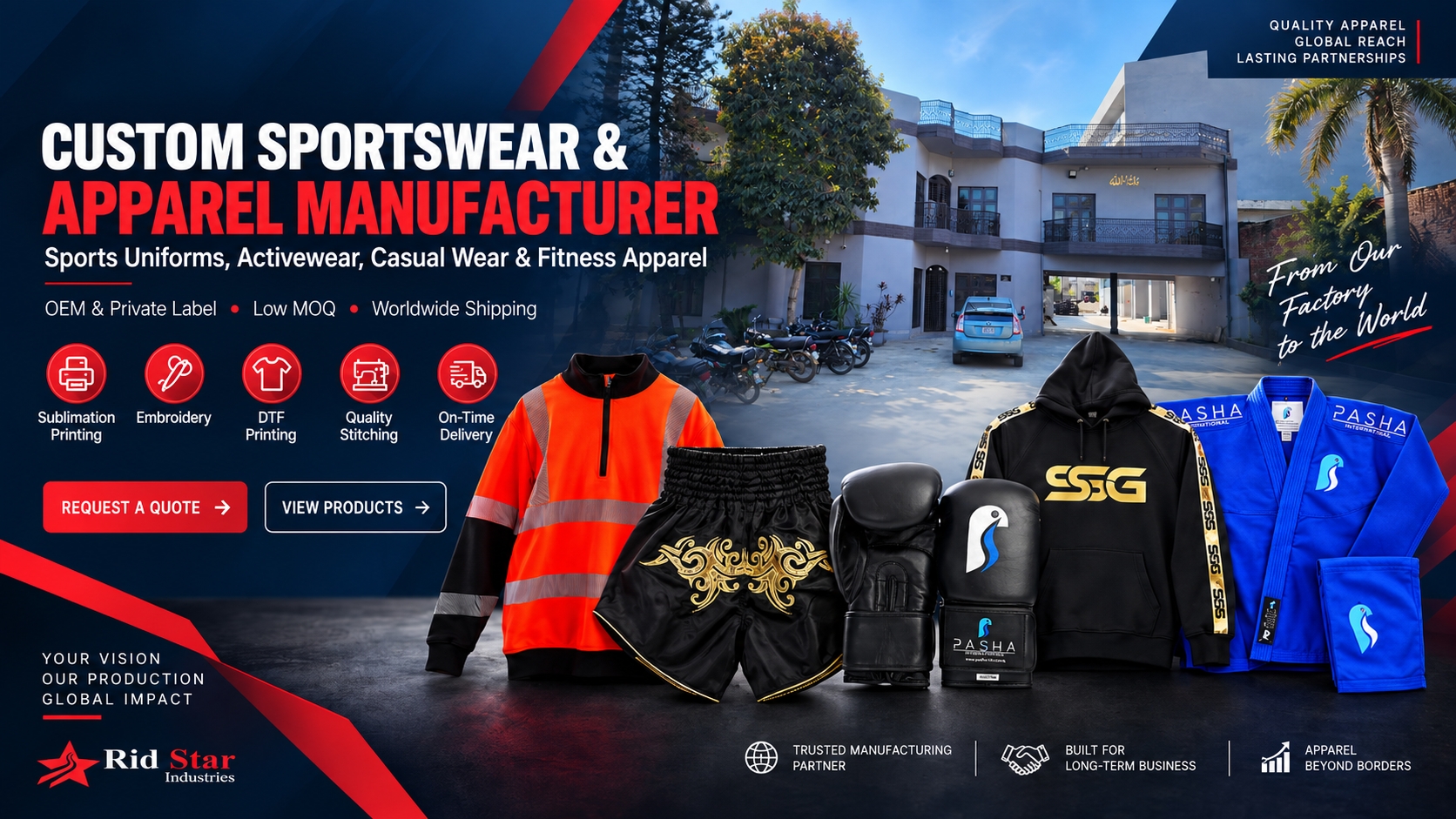 Website banner final custom uniform manufacturer factory