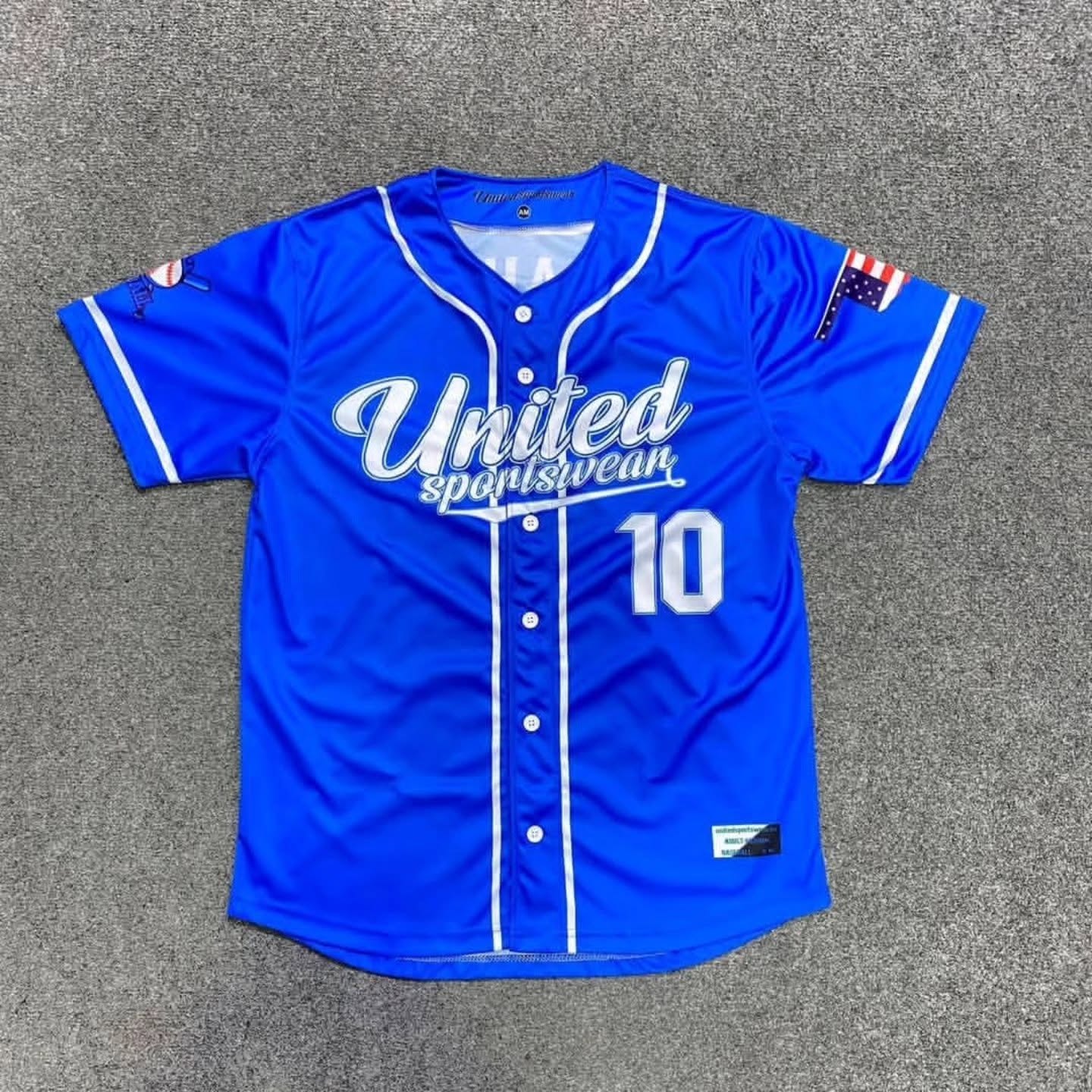Custom baseball jersey manufactured by Rid Star Industries