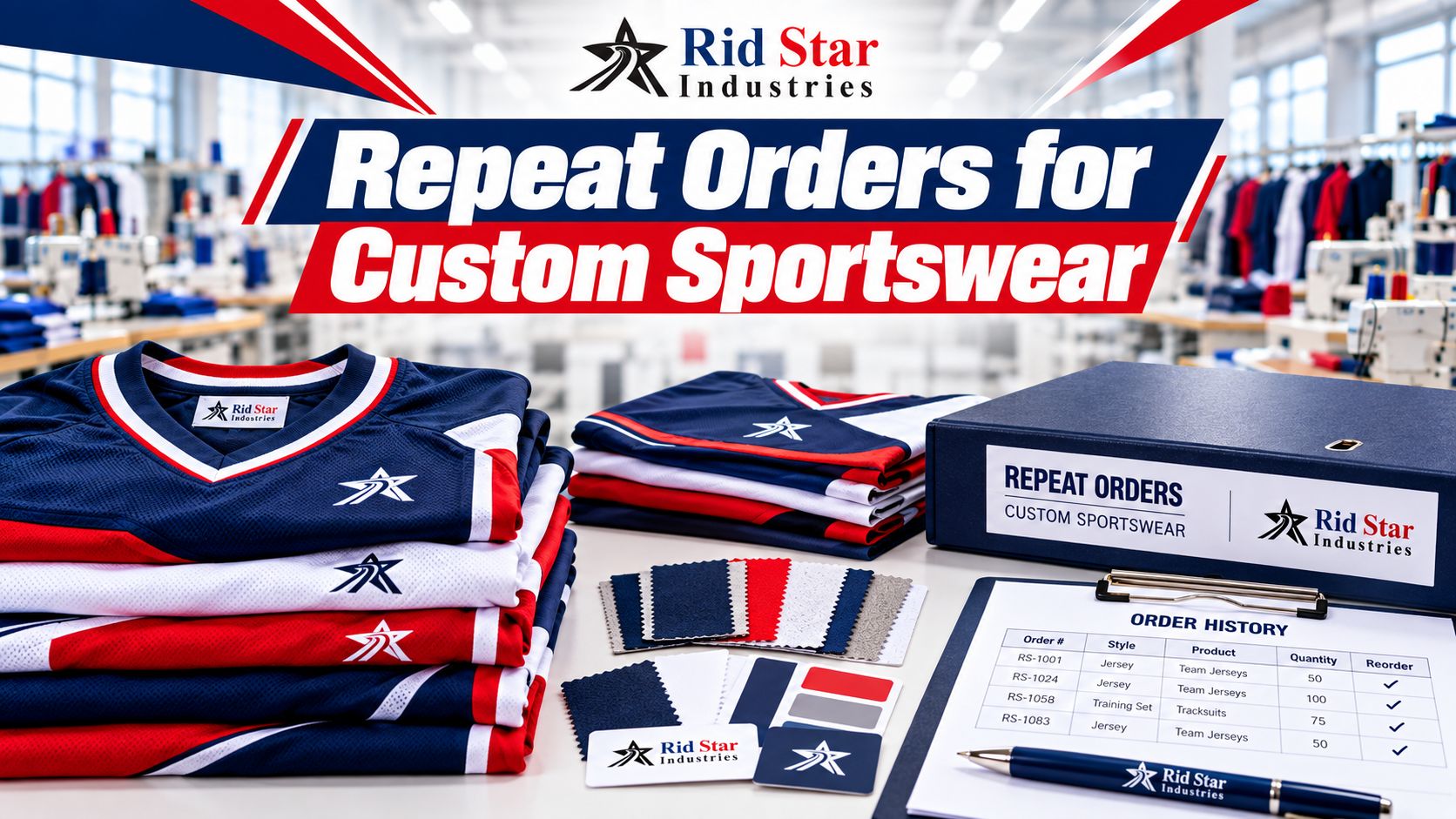 Repeat Orders for Custom Sportswear