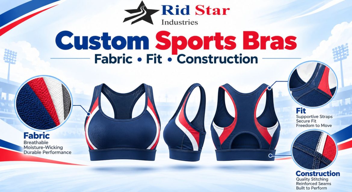 custom sports bra